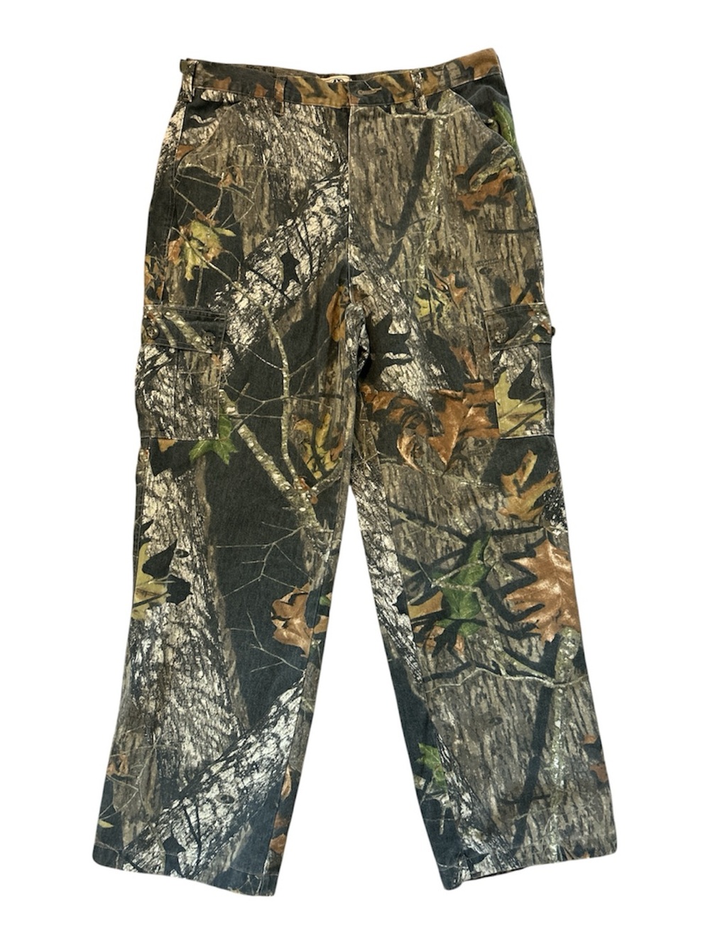 Mossy Oak Apparel Camo Cargo Hunting Pants Men’s XL Woodland Camouflage Outdoor